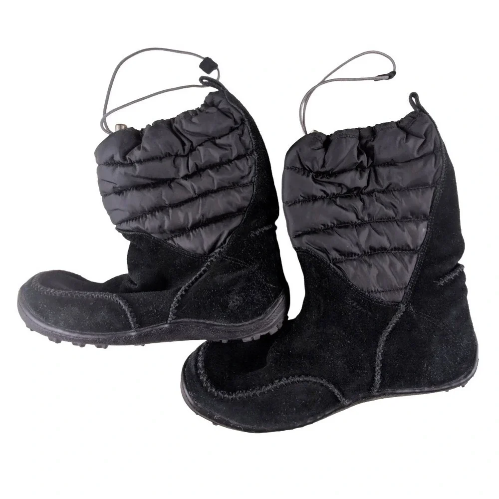 Columbia Women's Black Minx‎ Moccasin Winter Boots Waterproof Omni- Heat Size 9